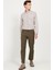 Normal Bel Boru Paça Comfort Fit Haki Erkek Pantolon 4A0124100061 2