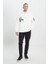 Erkek Ekru Oversize Fit Bol Kesim Klasik Yaka Kareli Gömlek 1