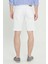 Slim Fit Dar Kesim Yan Cepli Gofre Desenli Şort 6
