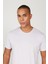 Erkek Lila Slim Fit Dar Kesim %100 Pamuk Bisiklet Yaka Tişört 3