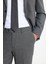 Slim Fit Dar Kesim Mono Yaka Kuş Gözü Desenli Çift Pantolonlu Takım Elbise 8
