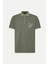 ALTINYILDIZ CLASSICS Erkek Haki Slim Fit Dar Kesim %100 Pamuk Baskılı Polo Yaka Tişört 5