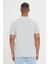 AC&Co / Altınyıldız Classics Erkek Gri Slim Fit Dar Kesim Modal Bisiklet Yaka Yumuşak Tuşeli Esnek Basic Tişört 3