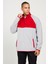 Erkek G.melanj-kırmızı Standart Fit Normal Kesim Dik Bato Yaka Desenli Polar Sweatshirt 2