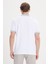 Erkek Beyaz Slim Fit Dar Kesim %100 Pamuk Kıvrılmaz Polo Yaka Tişört 8