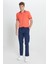 Erkek Lacivert Comfort Fit Rahat Kesim Pamuklu Esnek Yan Cepli Kargo Pantolon 3