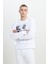 Batman Lisanslı 3 Iplik Loose Fit Bol Kesim Pamuklu Bisiklet Yaka Sweatshirt 3