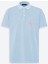 ALTINYILDIZ CLASSICS Erkek Açık İndigo Slim Fit Dar Kesim %100 Pamuk Baskılı Polo Yaka Tişört 5
