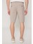 Slim Fit Dar Kesim Yan Cepli Gofre Desenli Şort 6