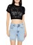 F21 Dantel Detaylı Örme Crop Tişört 2