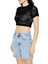 F21 Dantel Detaylı Örme Crop Tişört 1