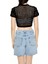 F21 Dantel Detaylı Örme Crop Tişört 3
