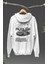 Oversize Audi R8 Sırt Baskılı Kapüşonlu Sweatshirt, Unisex Yarış Araba Temalı Hoodie 3