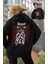 Unisex Slipknot Sırt Baskılı Kapüşonlu Sweatshirt, Oversize Rock Band Baskılı Hoodie 1