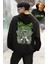 Unisex Blink 182 Green Sırt Baskılı Kapüşonlu Sweatshirt, Oversize Rock Band Baskılı Hoodie 1