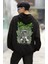 Unisex Blink 182 Green Sırt Baskılı Kapüşonlu Sweatshirt, Oversize Rock Band Baskılı Hoodie 3