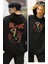 Unisex Ac-Dc Gitarist Sırt Baskılı Kapüşonlu Sweatshirt, Oversize Rock Band Baskılı Hoodie 1