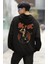 Unisex Ac-Dc Gitarist Sırt Baskılı Kapüşonlu Sweatshirt, Oversize Rock Band Baskılı Hoodie 3
