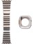 Apple Watch Series 3 4 5 44MM Kordon Metal Kordon ve Sert Kasa Koruyucu KRD126 Gümüş 1