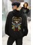 Unisex Lynyrd Skynyrd Sırt Baskılı Kapüşonlu Sweatshirt, Oversize Rock Band Baskılı Hoodie 1