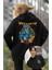 Unisex Ateşli Megadeth Sırt Baskılı Kapüşonlu Sweatshirt, Oversize Rock Band Baskılı Hoodie 1