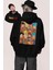 Oversize Dragon Ball Z Characters Sırt Baskılı Kapüşonlu Sweatshirt, Unisex Anime Baskılı Hoodie 1