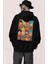 Oversize Dragon Ball Z Characters Sırt Baskılı Kapüşonlu Sweatshirt, Unisex Anime Baskılı Hoodie 3