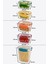 5’li Saklama Kabı %100 Hava Geçirmez Kilitli Bulaşık Makinesinde Yıkanır Sızdırmaz 800&1000&2100 ml 2