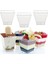 Prizma Sunum Kasesi Magnolya Dondurma Puding Tatlı Meze Salata Cup Kabı Sert Plastik Mika Sunumluk ( küçük boy ) 2