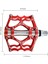 Alüminyum Bisiklet Pedalları Ultralight Bisiklet Mühürlü Rulman Pedalları Cnc Işlenmiş Dağ Bisikleti Aksesuarları Kırmızı + Gri (Yurt Dışından) 2