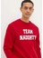 Baskılı Kırmızı Erkek Sweatshirt/sevgili Çift Kombin Sweatshirt/yılbaşı Temalı Sweatshirt 2