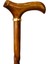 Gold Halkalı Kıvrımlı Kahverengi Baston NO03 2