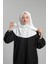 Krem Pratik Hazır Geçmeli Tesettür Eşarp Sandy Arkadan Çıtçıtlı Piliseli Hijab 2406_40 2