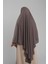 Koyu Vizon Pratik Hazır Geçmeli Tesettür Eşarp Krep Bağcıklı Sufle Hijab 2313_38 4