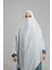 Krem Pratik Hazır Geçmeli Tesettür Eşarp Krep Bağcıklı Çift Katlı Sufle Hijab 2314_40 2