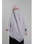 Gri Pratik Hazır Geçmeli Tesettür Eşarp Krep Bağcıklı Sufle Hijab 2313_15 1