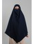 Lacivert Pratik Hazır Geçmeli Tesettür Eşarp Krep Bağcıklı Sufle Hijab 2313_02 1