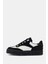 Rayn Kadın Siyah Beyaz Süet Deri Sneaker 2