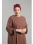 Bordo Pratik Hazır Geçmeli Fiyonklu Bone Sandy Çift Taraflı Çapraz 3007B_16 1