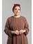 Bordo Pratik Hazır Geçmeli Fiyonklu Bone Sandy Çift Taraflı Çapraz 3007B_16 2