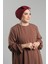 Bordo Pratik Hazır Geçmeli Fiyonklu Bone Sandy Çift Taraflı Çapraz 3007B_16 3