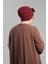Bordo Pratik Hazır Geçmeli Fiyonklu Bone Sandy Çift Taraflı Çapraz 3007B_16 4