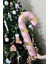 Pembe Gold Baston Şeker Folyo Balon Gold Detaylı Baston Şeker Yılbaşı Balonu 73 x 36 cm 2