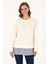 Kadın Krem Sweatshirt 50299007-VR071 1