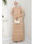 Garnili Merserize Triko Elbise Camel HM2602 1