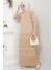 Garnili Merserize Triko Elbise Camel HM2602 3