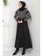 Kemerli Süet Mevlana Etek Siyah HM2607 3
