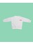 Apple Baskılı, Çizgili Beyaz Renk, Pamuklu Iki Iplik Bisiklet Yaka Çocuk Sweatshirt 3
