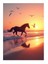 Gün Batımında Atlar Mdf Tablo 25CMX 35CM 1