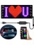 Araç Car LED Ekran Tabelaları Kayan Yazı Kişiselleştirilebilir Uygulama Kontrolü(17-7cm) 1